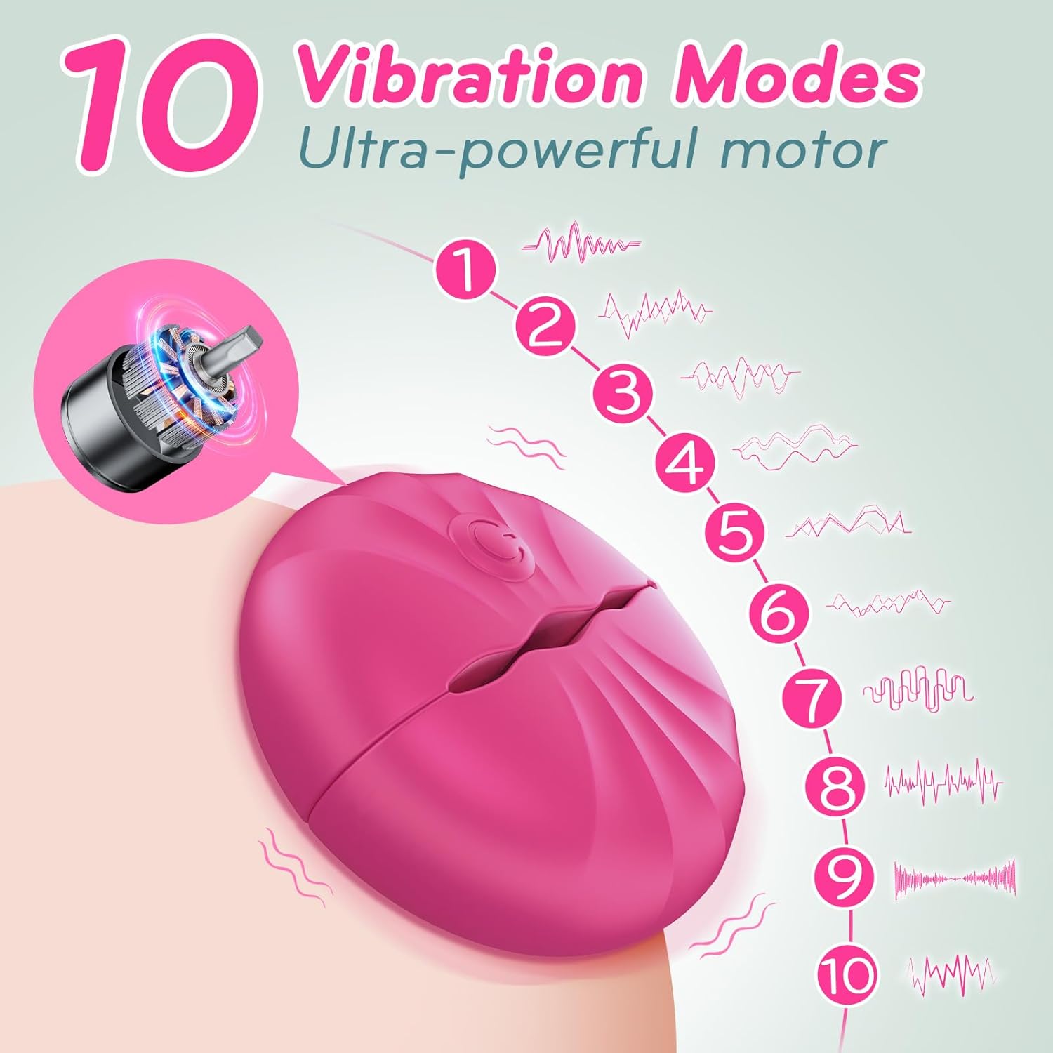 Juguetes Vibradores para Pezones – Estimulación Erótica con 10 Modos y Control Remoto - Image 3