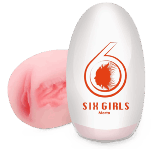 Masturbador en forma de huevo con vagina realista SixGirl