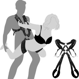 columpio sexual pareja Correa Sexual de Hombro – Posiciones Eróticas de Pie, Contra la Pared y Más