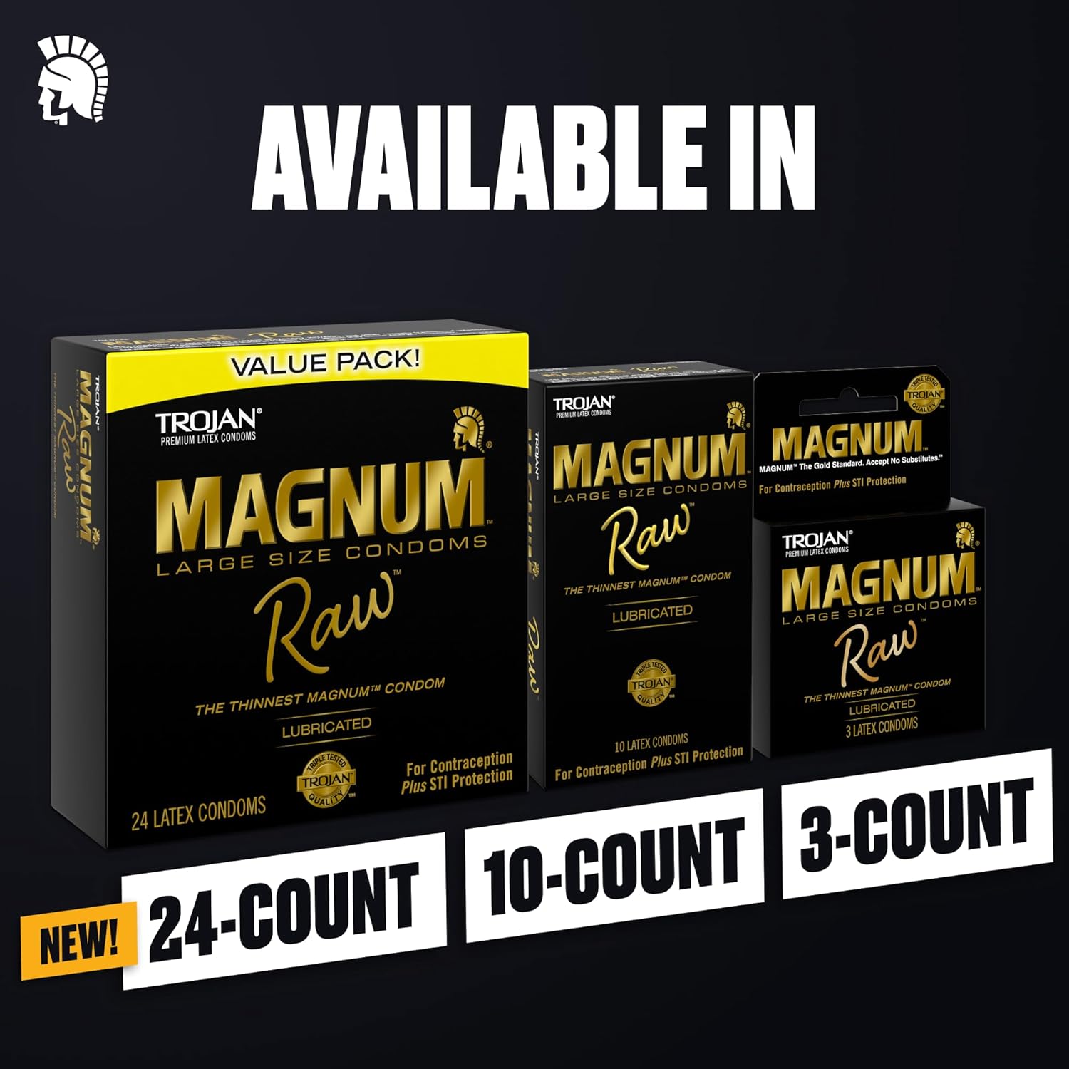TROJAN Magnum Raw – Condones Ultradelgados de Gran Tamaño para Penes Grandes (24 unidades) - Image 7