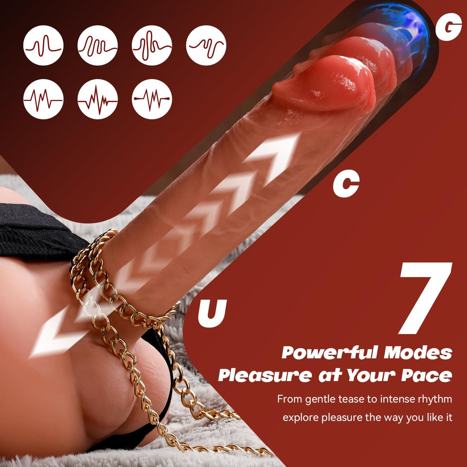 Consolador Realista 2 en 1 – Empuje + Vibración para Placer Anal Intenso - Image 3
